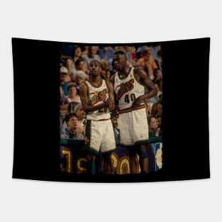 Gary Payton and Shawn Kemp Tapestry