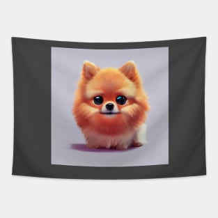 Pomeranian Puppy Dog Art Tapestry