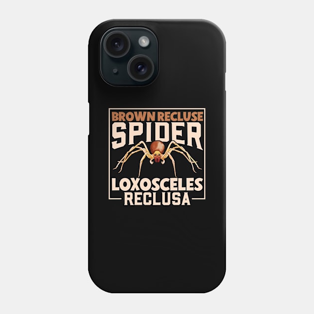 Brown recluse spider Phone Case by Modern Medieval Design