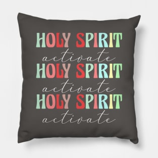 Holy Spirit Activate Christian Christmas Gift Pillow