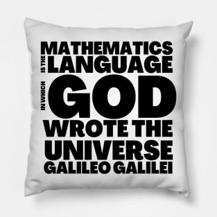 Mathematician Gift God Wrote Universe with Language Mathematics Pillow