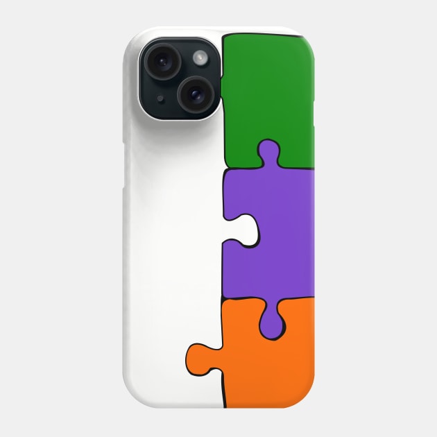 Puzzle Pieces Phone Case by traditionation