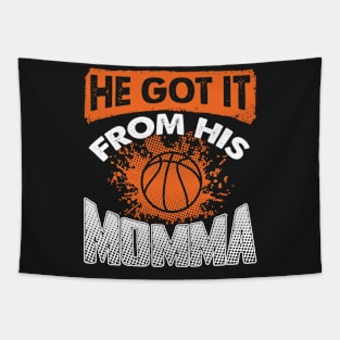 Basketball Mom Shirts for Women Tapestry