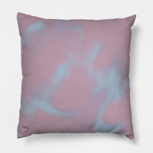 Marble Pastel Pink & Blue Swirl Pillow