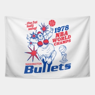Defunct Washington Bullets 1978 World Champs Tapestry