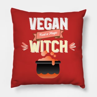 Vegan Witch Witchcraft veganism Pillow