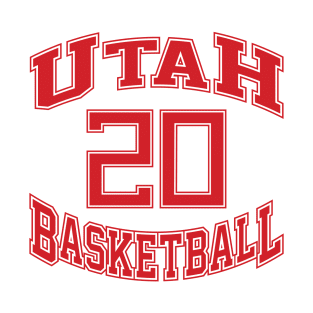 Utah Basketball Number 20 T-Shirt