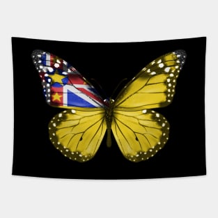 Niuean Flag  Butterfly - Gift for Niuean From Niue Tapestry