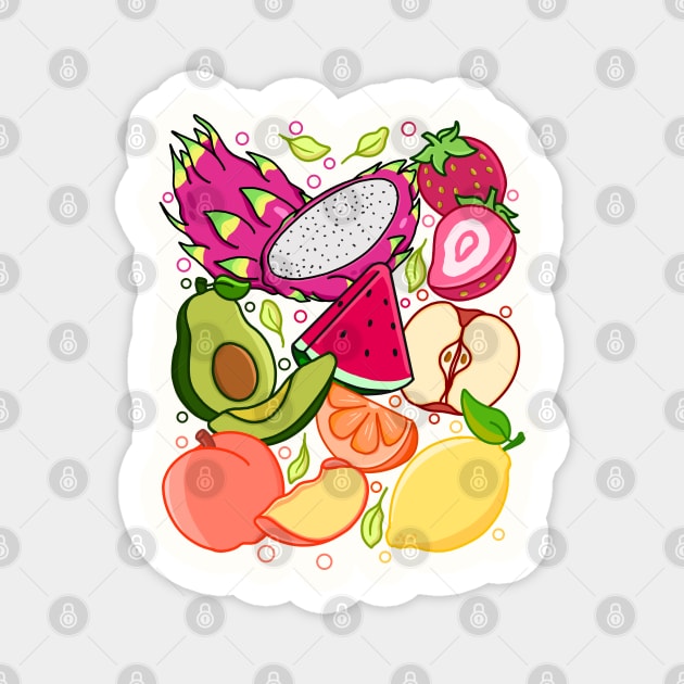 Fruit Fruit Fruit Magnet by Tebscooler