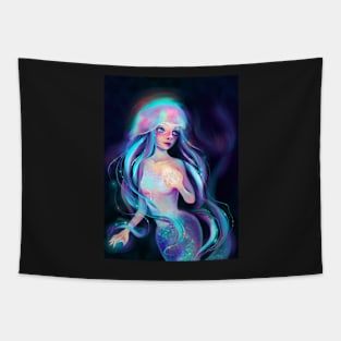 Opal Blue Mermaid Tapestry