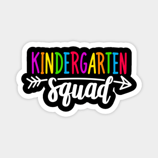 Team Kindergarten Squad Tee Teacher Back To School Gift Magnet