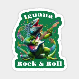 Iguana Dweller Rock & Roll Magnet