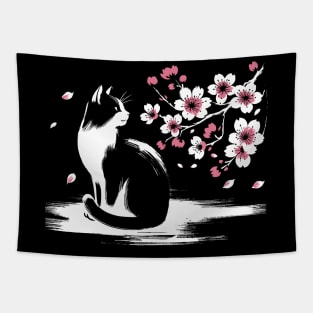 Kawaii Cat Anime Japanese Retro Funny Cat Tapestry