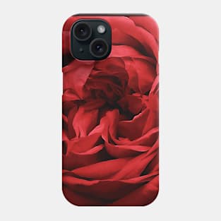 Romantic Dark Red Crimson Rose Pattern Phone Case