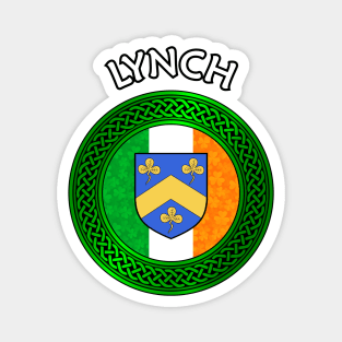 Irish Flag Clover Celtic Knot - Lynch Magnet