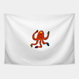 octopus in mittens Tapestry