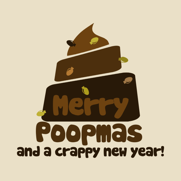 Merry POOPmas and a crappy new year christmas humor by bubbsnugg