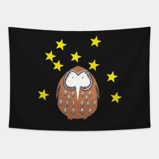 Owl at Night Tapestry