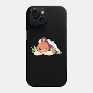 Yoga in the mountains Phone Case