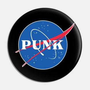 NASA - PUNK Logo Parody Design Artwork Pin