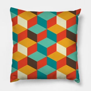 Modern Retro Neck Gator Cubes Modern Retro Pillow