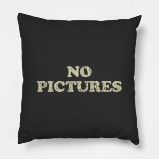 No Pictures 1980 Pillow