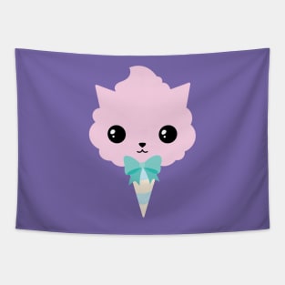 Cotton candy cat Tapestry