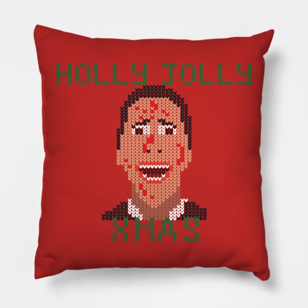 Christmas Bateman Pillow by FlyNebula