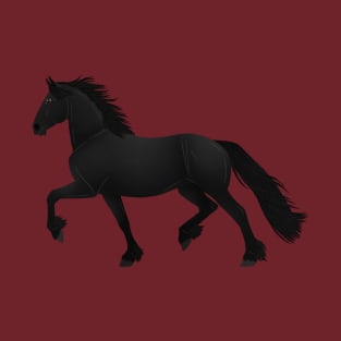 Friesian Horse - Equine Rampaige T-Shirt