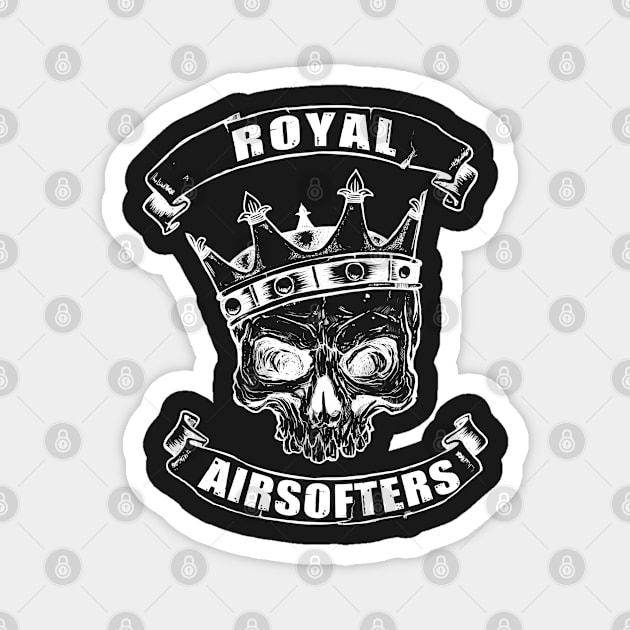 ROYAL AIRSOFTERS WHITE Magnet by Cataraga