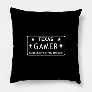 Gamer. Texas. Pillow