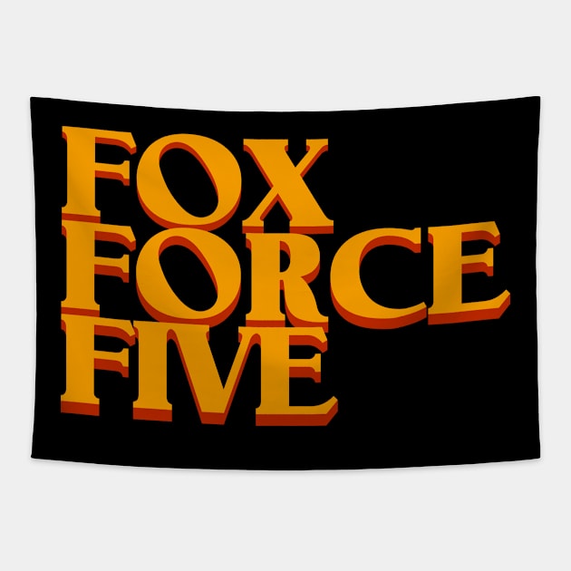 Fox Force Five (V3) Tapestry by PlaidDesign