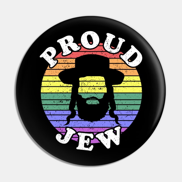 Retro LGBT Proud Jew Jewish Pin by KawaiinDoodle