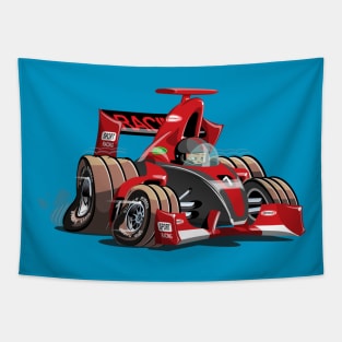 cartoon f1 Tapestry