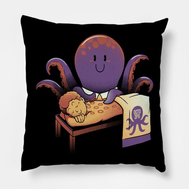 Cupping Therapy Octopus Massage by Tobe Fonseca Pillow by Tobe_Fonseca