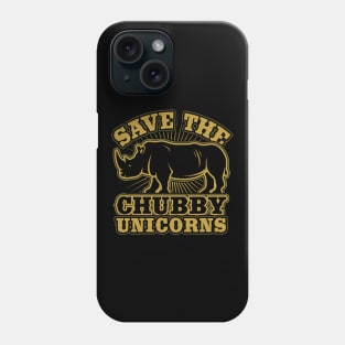 Save the Cubby Unicorns Funny Rhino Gift Phone Case