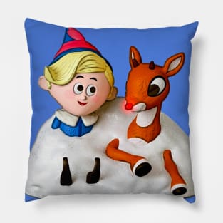 Hermey and Rudolph in the Snow Pillow