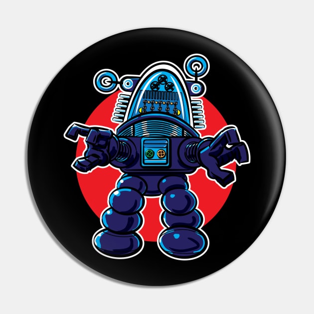 Robby the Robot Pin by eShirtLabs