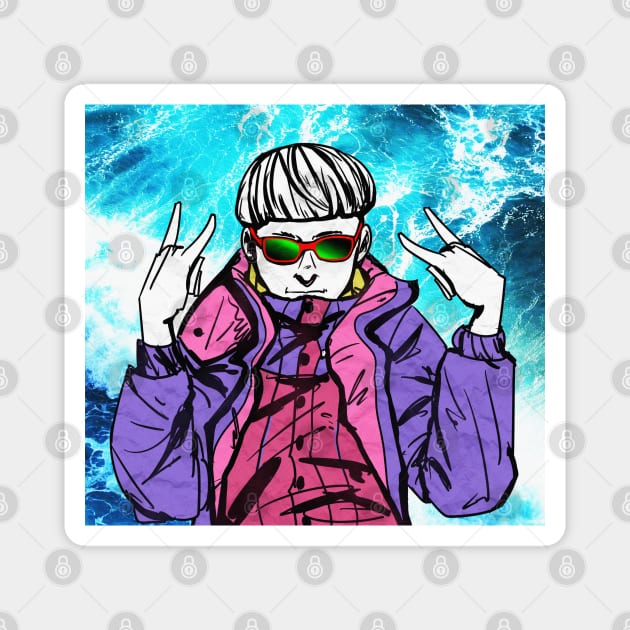 Oliver tree Magnet by WERFL