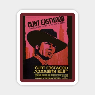 Classic Clint Eastwood Movie Poster - Coogan's Bluff Magnet