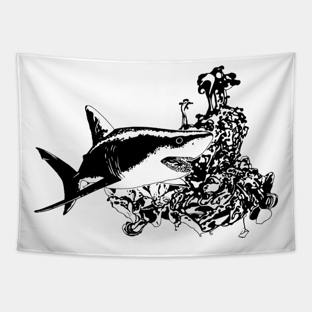 Shark Tapestry by euglenii