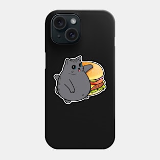 chonky black cat Phone Case