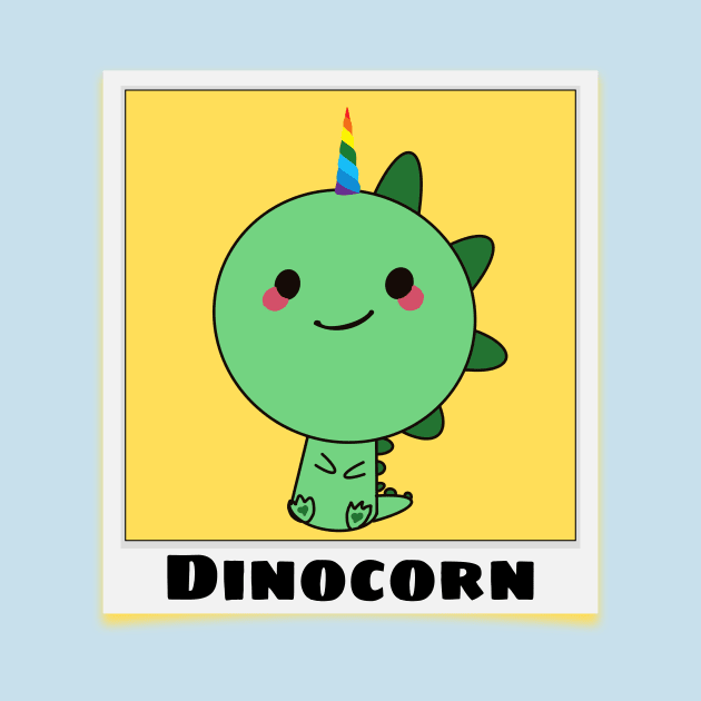 Dinocorn - Cute Dinosaur Pun by Allthingspunny