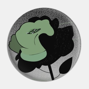 Green Rose Pin