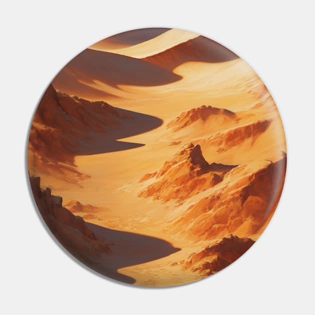 Desert Dunes in Summer Heat Pin by CursedContent