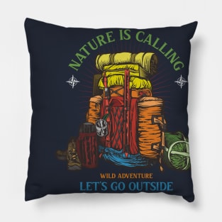 Wanderlust Nature is Calling Pillow