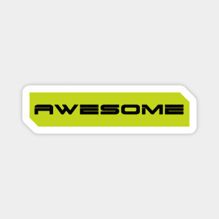 Awesome simple cyberpunk urban slang letters Magnet