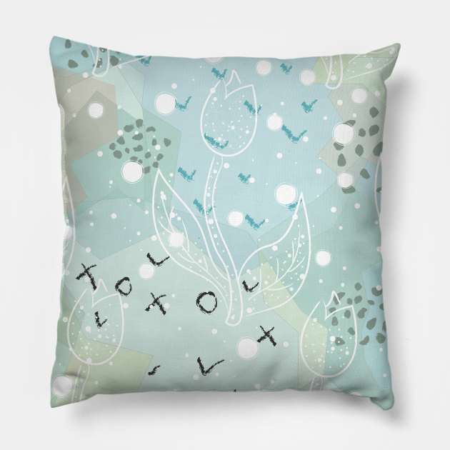 Floral Pattern Pillow by KristinaStellar 