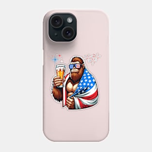 Big Foot with a beer Phone Case