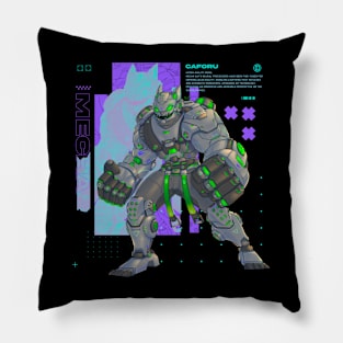 Mecha cat caforu Pillow